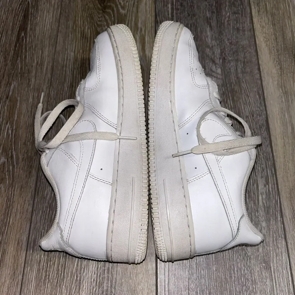 Nike Air Force 1 AF1 Low Triple White 314192-117 Youth US Size 7Y Sneaker Shoes